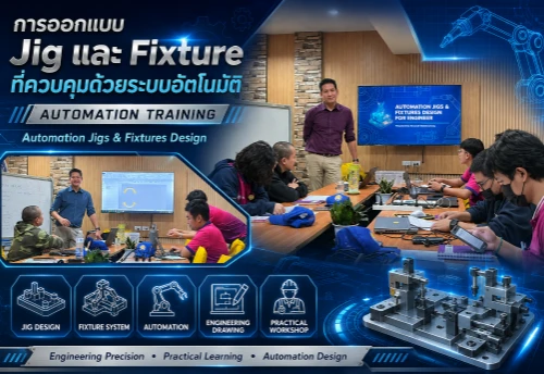 Automation Jig & Fixture Design Training อบรมการออกแบบ Jig และ Fixture ที่ควบคุมด้วยระบบอัตโนมัติ