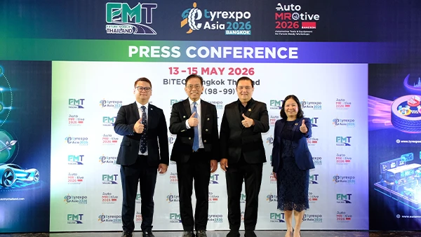 ไทยเร่งเครื่องสู่อุตสาหกรรมยานยนต์อนาคต เปิดเวที “Future Mobility Thailand 2026 และ TyreXpo Asia Bangkok & AutoMROtive 2026” เชื่อมโลกธุรกิจ–เทคโนโลยี ดันประเทศสู่ Technology-Driven Hub